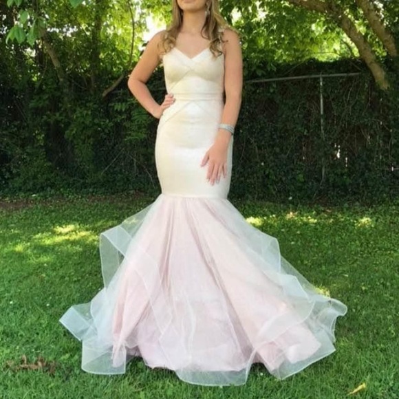 Blush Pink Prom Dress: David’s Bridal - Picture 1 of 5
